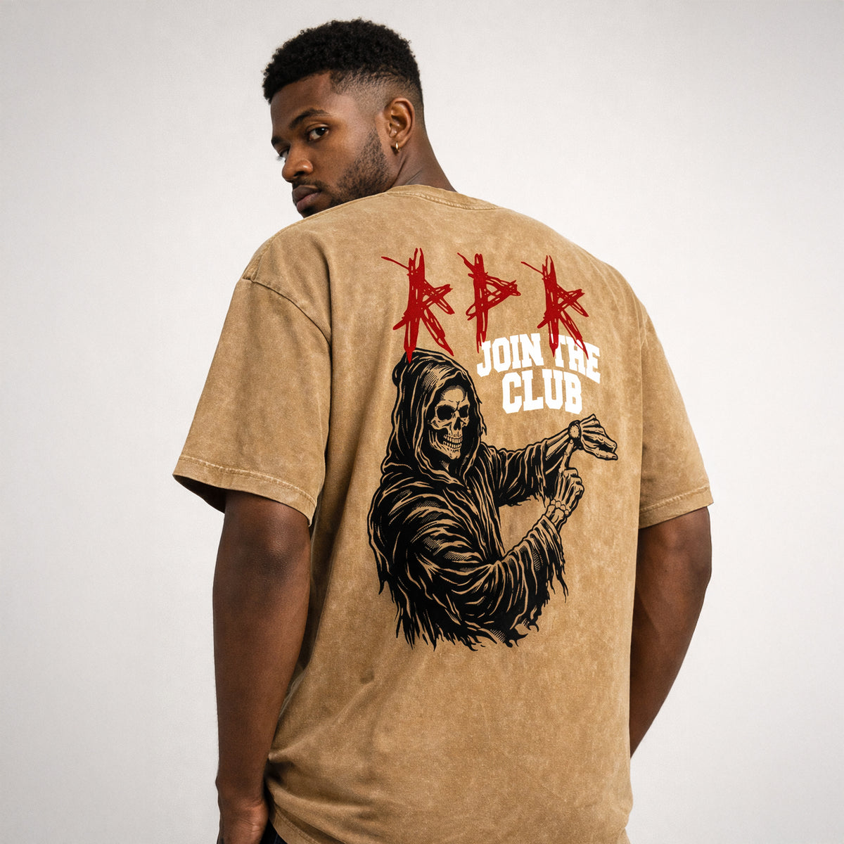 RPR Club — Perfect Timing Oversized Tee (Snow Washed)